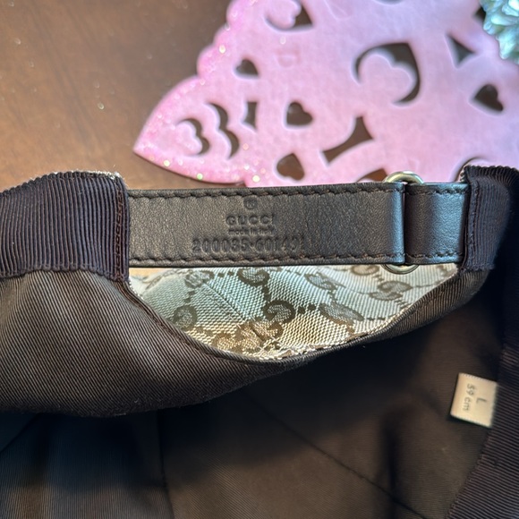 Gucci Tan and Brown Monogram Hat - Picture 5 of 9